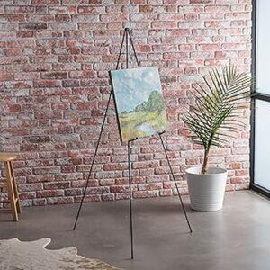 Display Easel for Floor Standard Tripod Design Collapsible White
